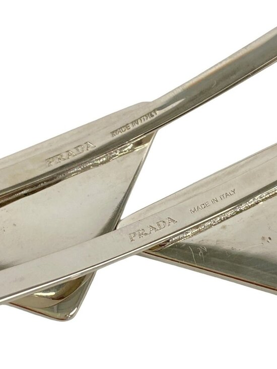PRADA Metal Hair Clip 1IF051 Pink Silver Hardware Other Jewellery main image 6